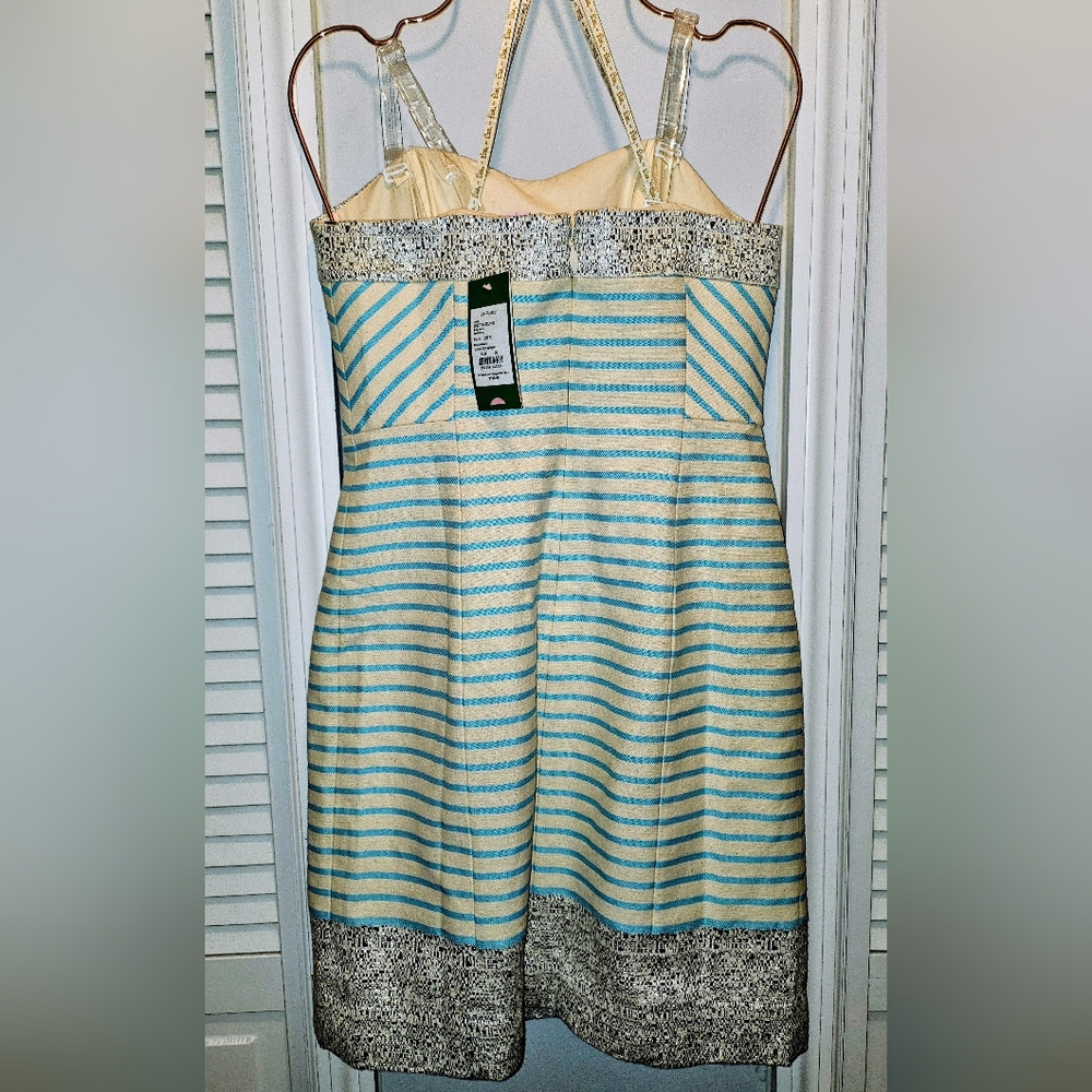 Lilly Pullitzer Remi Metallic Stripe Mini Dress (00) - Picture 7 of 11